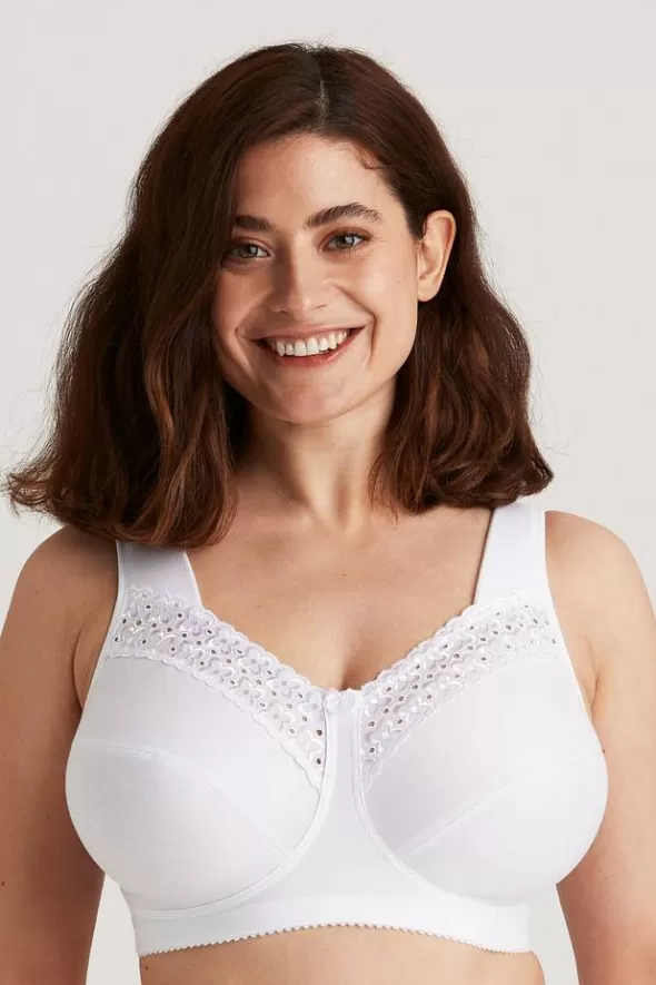 Miss Mary Broderie Anglaise bh Vit Clearance